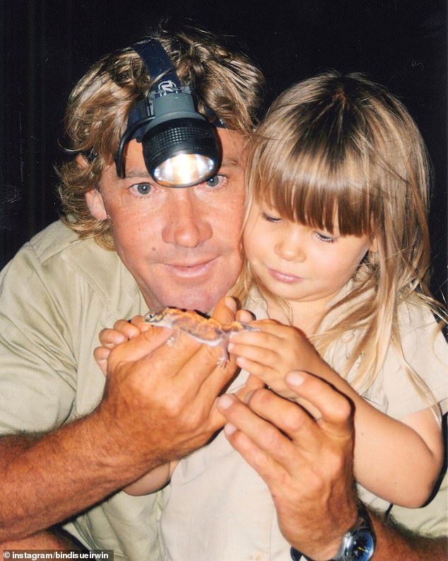 Steve (pictured with Bindi as a child) tragically passed away in 2006 after being struck by a stingray while filming on the Great Barrier Reef. Funds raised from the gala support Wildlife Warriors, the conservation charity Steve and Terri founded in 2002