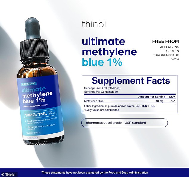 Each bottle contains 60 10-milligram servings of methylene blue — and when taken as recommend, the supplement could enrich your life in incredible ways