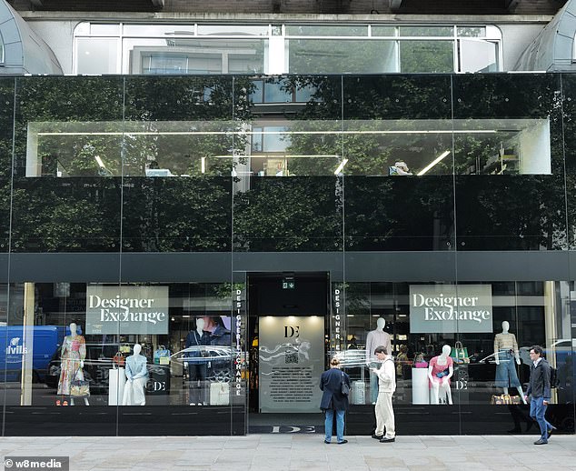 The store in Knightsbridge, one of London's most exclusive shopping districts, allows customers to buy, sell and exchange authentic preloved designer handbags and clothing by luxury brands including Gucci, Chanel and Hermes