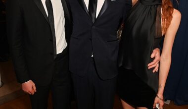 Damian Lewis and his children Manon and Gulliver made a sweet joint appearance as they attended the 2025 BAFTA Television Awards (L to R: Gulliver, Damian Lewis and Manon)