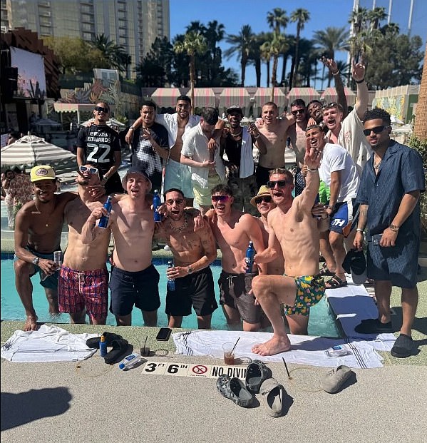 Fellow promoted side Burnley also appear to have some players celebrating in Las Vegas