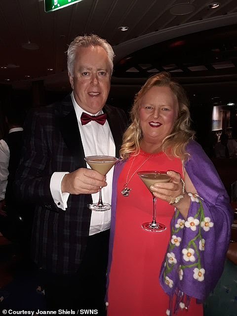 Joanne Shiels and her partner Geoff Bell pictured