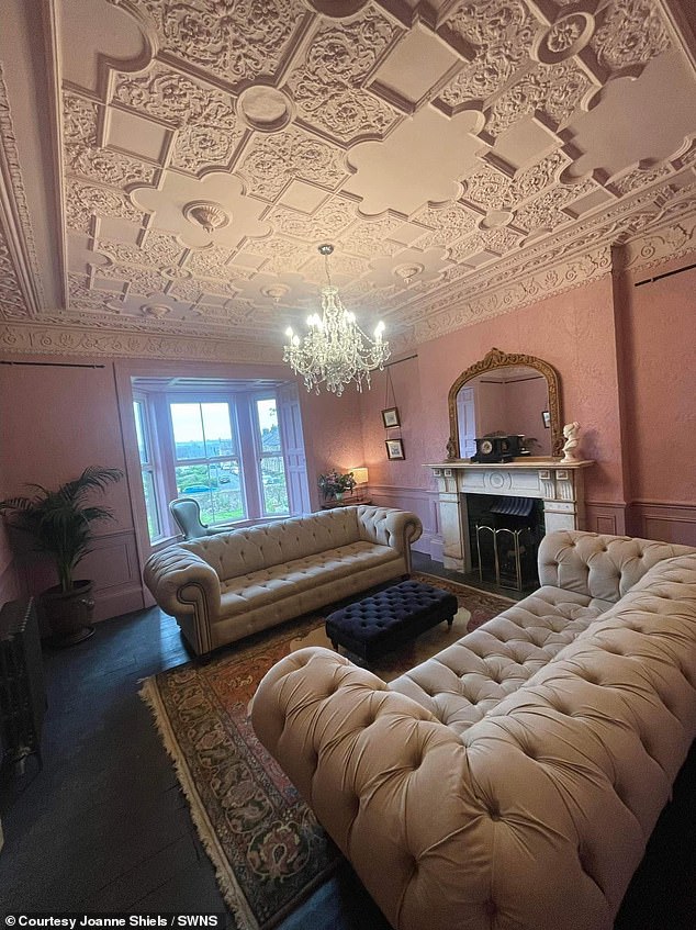 Now built to host up to 14 guests, the Victorian mansion was barely inhabitable when the two first moved in