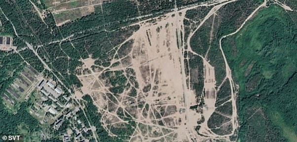 BEFORE: There was little sign of infrastructure in satellite images of the Kamenka site in 2022