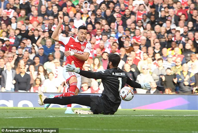 Martinelli scored 15 Premier League goals in 2022-23 but has failed to hit those heights since