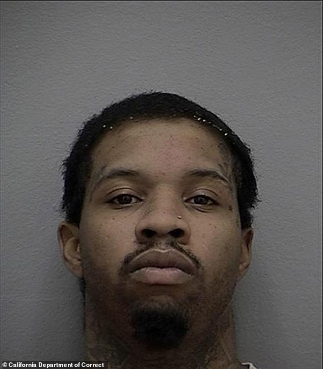 Lanez is currently serving a 10-year prison sentence after shooting Megan Thee Stallion nearly five years ago; pictured in his 2023 booking photo