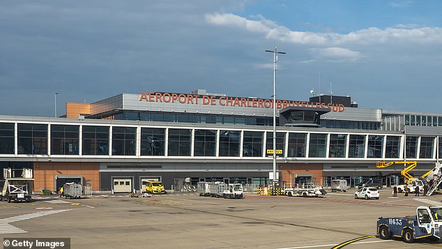 Shortly before 11.00am local time (9.00am GMT) 'a bomb threat was triggered' on board an aircraft that landed at Charleroi Airport, said a spokeswoman for its operator