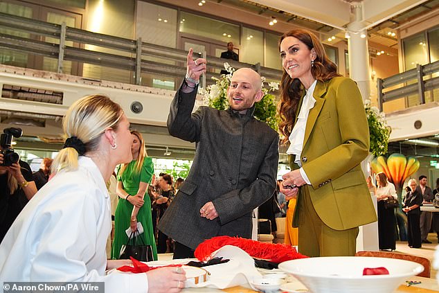 Kate had toured the design spaces, and presented the award, during the engagement this afternoon
