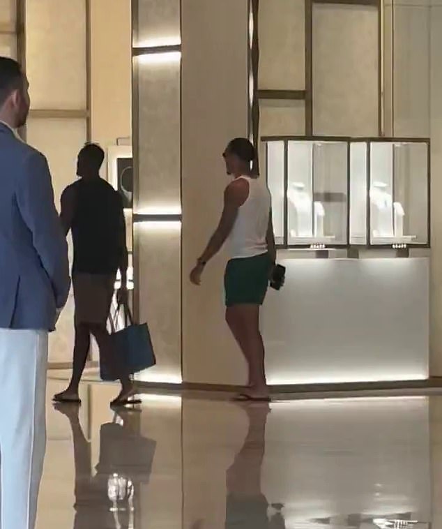One video circulating on social media showed several members of the first team strolling around the lavish Atlantis The Royal hotel in Dubai last Tuesday