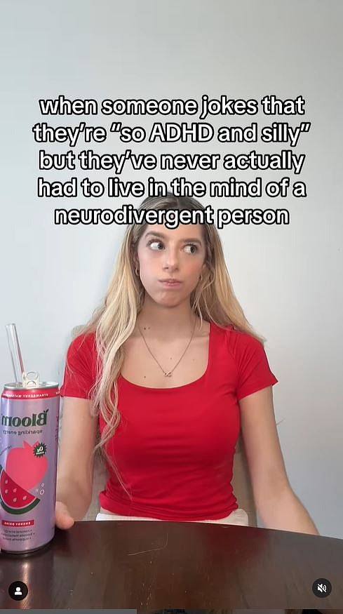 Olivia Lutfallah, a Canadian influencer with almost half a million followers, posts videos talking about 'the good, the bad and the ugly of ADHD'