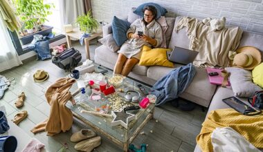 Some people think messiness is a sign you might have ADHD - but diagnosing the condition is not that simple (picture posed by model)