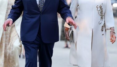 King Charles and Queen Camilla are pictured attending the Elephant Family Evening of Art and Conservation at Kew Gardens on Tuesday evening