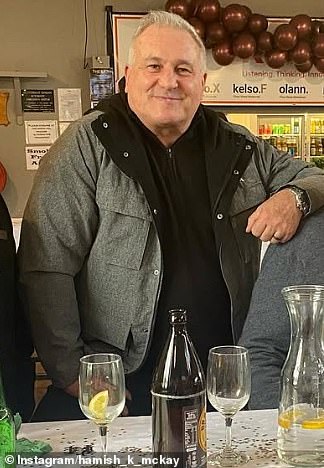 New Zealand sports commentator Hamish McKay has revealed how a confronting incident at the gym saw him decide to lose 50kg via bariatric surgery (pictured, pre-procedure)