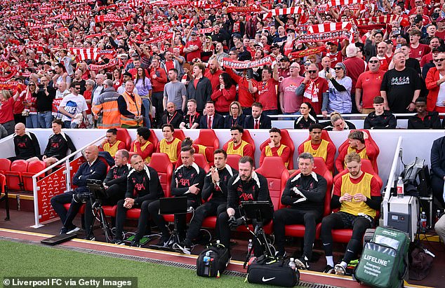 You can pay for the chance to walk out at Anfield and access all areas - even Slot's seat!