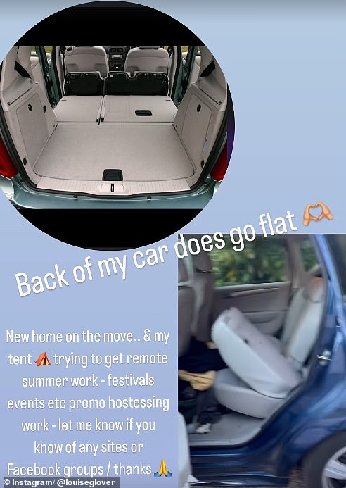 Louise took to Instagram to see if any of her 112 thousand followers know of any remote summer work going