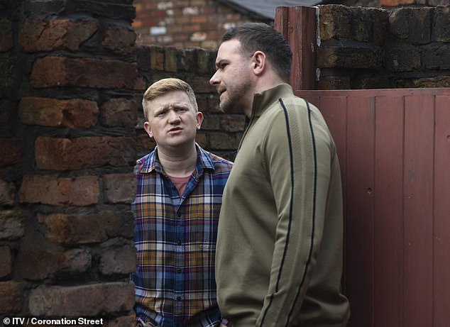 Coronation Street star Joe Layton (right) looks worlds away from Weatherfield in a forgotten role in a blockbuster Marvel series