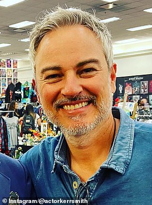 His once-dark brown locks are now gray, and he has a scruffy beard and mustache. He's seen recently