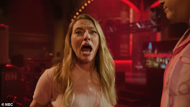 Scarlett Johansson was running for her life from a very surprising foe in a new Saturday Night Live sketch