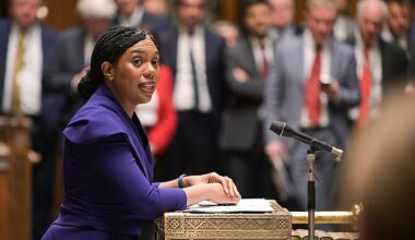Kemi Badenoch (pictured) will take aim at Labour's 'surrender' on Brexit with a hard-hitting speech in Brussels today