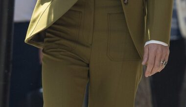 The Princess of Wales wears a £1,340 trouser suit by Victoria Beckham to present a design award