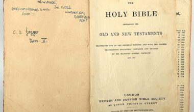 Mick Jagger's childhood Bible he had 13 years before he wrote Sympathy for the Devil has been unearthed. It was signed by both the Rolling Stones star and his younger brother Chris when they were at school