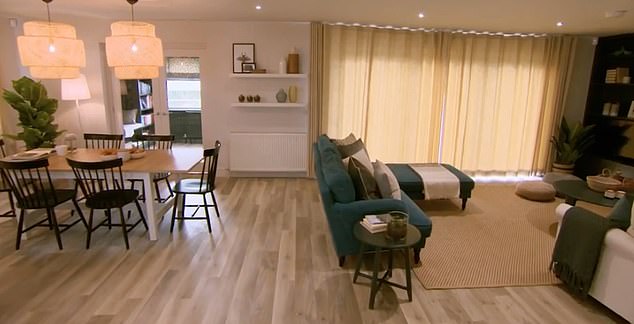 The litany of mistakes also includes the installation of a mock wooden floor which was so slippy that Sarah regularly fell because her dining chair slid from beneath her