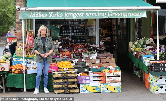 Millie's' fruit and veg, run by husband and wife team Simon and Leanne Baynes, said: 'Our takings may be down and our car park empty, but we won't give up on telling the council how wrong this is'