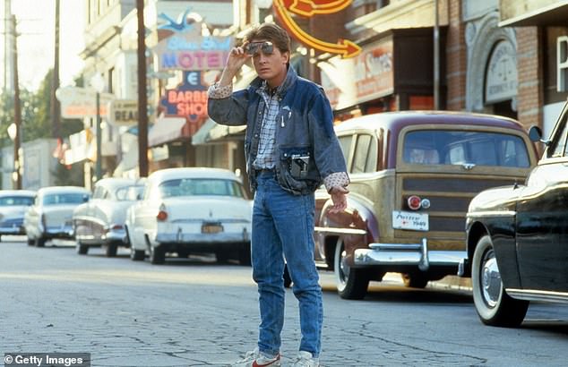 Fox is pictured in 1985's 'Back to the Future,' six years before his Parkinson's diagnosis