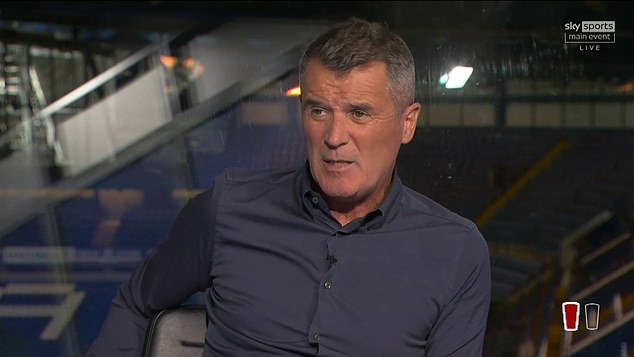 Keane (pictured) argued Hojlund 'looked like he had just come out of the academy' in the defeat by Chelsea