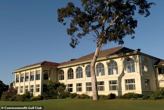 On Friday, Andrews was able to play at the Commonwealth Golf Club in Oakleigh (pictured) thanks to a members' swap event