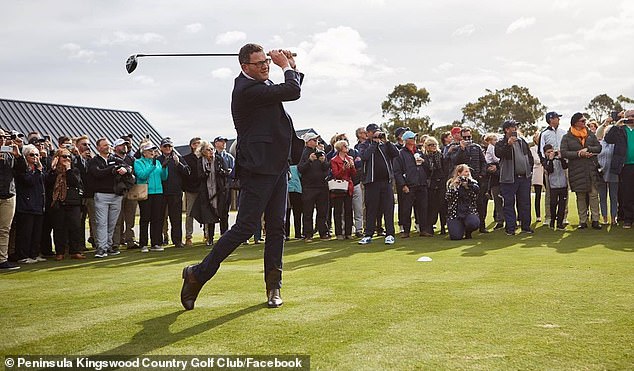 Andrews has been trying to play more golf since resigning as premier