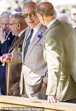 The royal brothers appeared to be enjoying each others' company while at the event