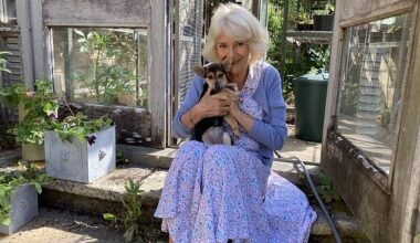 Queen Camilla has shown off her new puppy, a mischievous Jack Russell mix, named Moley