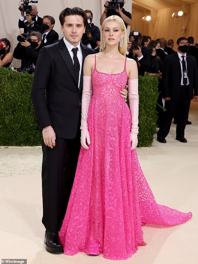 Brooklyn and wife Nicola Peltz pictured in 2021. Insiders say the relation ship between Nicola and her mother-in-law has broken down