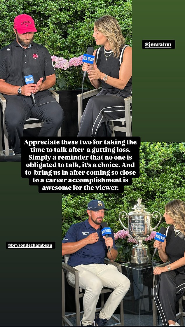 Amanda Balionis seemed to take a shot at Rory McIlroy's media snub on social media
