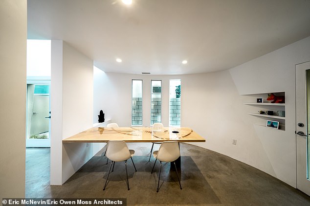 Then, the first four houses a symposium room designed for meetings and lectures, flexible sleepover space, and a tiered home theatre