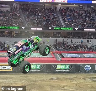 'We all had so much fun at monster jam!,' she wrote on social media