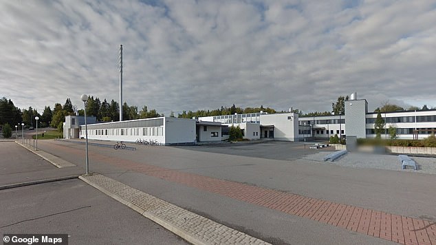 Police in the city of Pirkkala received reports of violence from the Vähäjärvi School (pictured) at 10.42am local time
