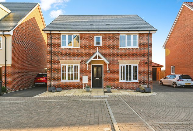 East England, £500k: The master has an en-suite featuring an electronically operated shower
