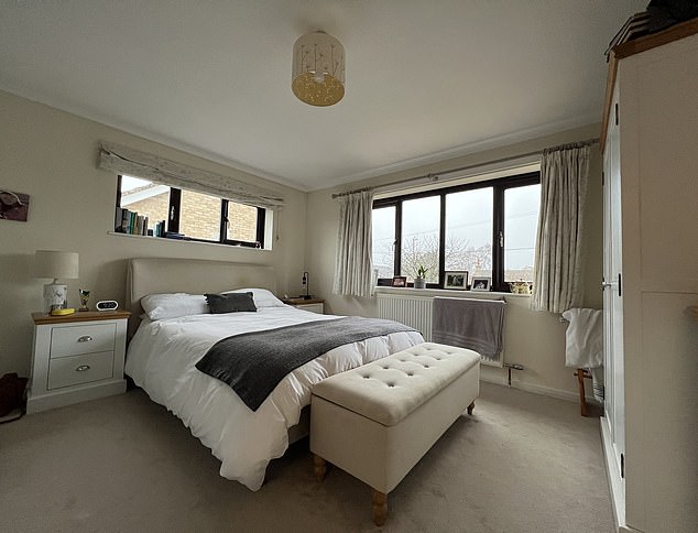 East of England, £600k: The bedroom has a family bathroom with a four-piece suite