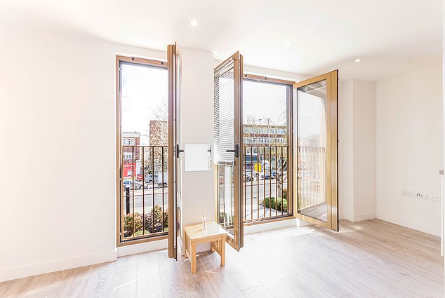 London, £200k: It features two Juliet balconies that flood the small space with natural light