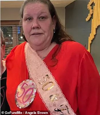 Angela Brown, from Cumbernauld in Lanarkshire, weighed 24 stone just a few years ago. Pictured during her weight loss journey