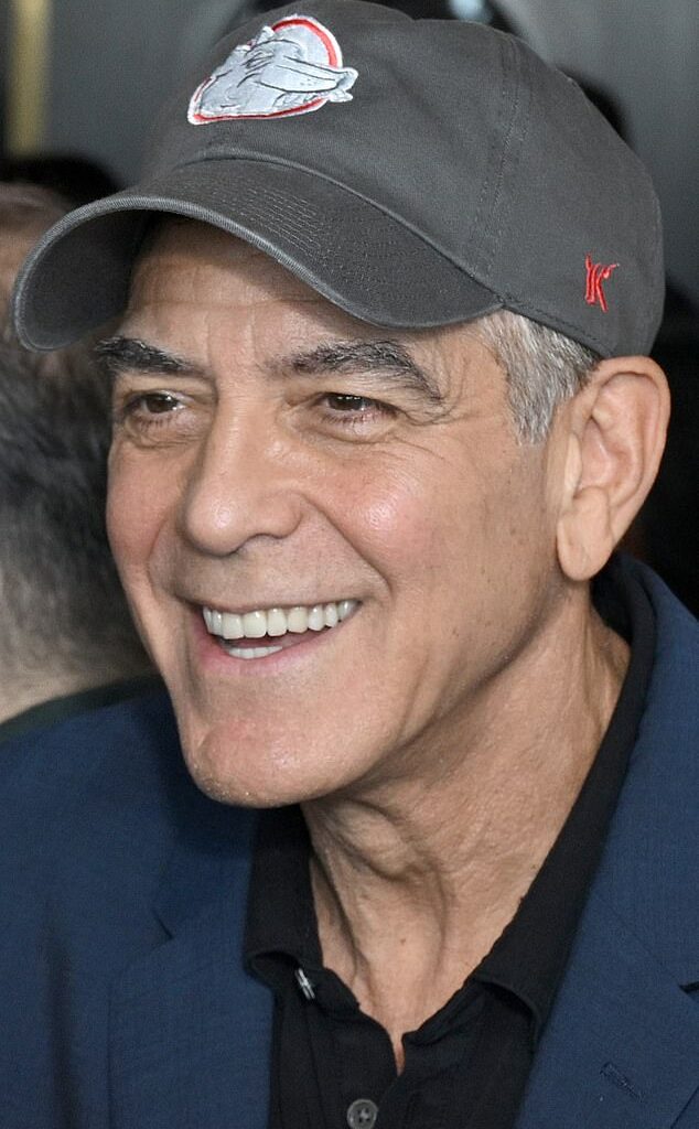 George Clooney resembled his old silver foxy self while attending the 78th Annual Tony Awards Nominees Luncheon, which was held at 30 Rock's Rainbow Room in Midtown Manhattan on Monday
