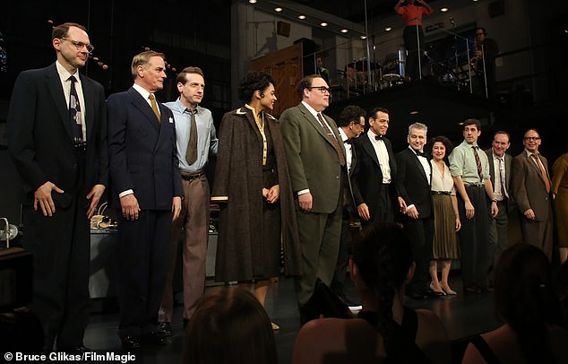 Director David Cromer's 1954-set drama, set in CBS Studios at Grand Central, runs through June 8 at the Winter Garden Theatre in Midtown Manhattan (pictured April 3)
