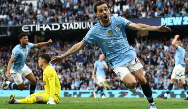 Manchester City vs Bournemouth - Premier League: Live score, team news and updates as both teams reduced to 10 men as Pep's side look to hold on to lead after STUNNING opener in Kevin De Bruyne's Etihad farewell