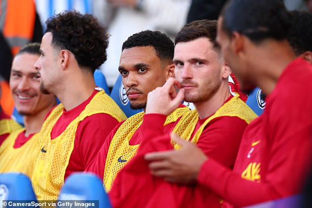 The likes of Trent Alexander-Arnold and Andy Robertson have watched from the bench