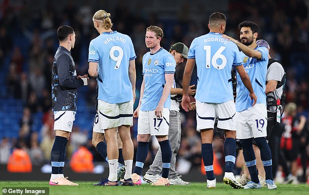 City will bid farewell to Kevin De Bruyne (middle) after a 10-year tenure with the club