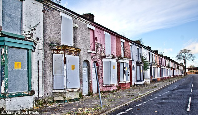 Abandoned houses in Toxteth, Liverpool, waiting to be demolished