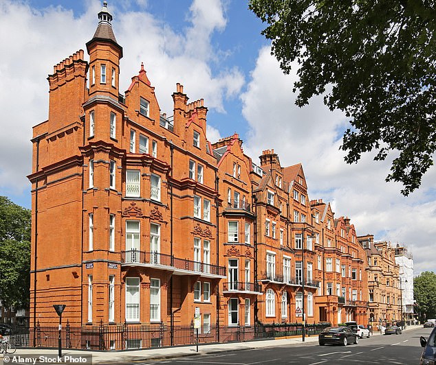 Ornate brick houses in Chelsea, home to London's super rich - except many do not live here year-round