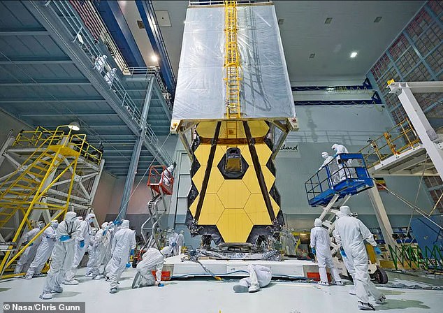 This is not the first time new bacteria have been discovered in space environments. NASA has even found 26 new species of bacteria living inside its supposedly-sterile clean rooms used to prepare spacecraft like the James Webb Space Telescope (pictured) of the Phoenix Mars Lander